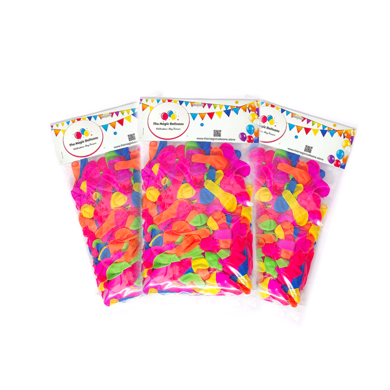 The Magic Balloons - Holi Water Balloons Multicolor 1500-piece Water Balloons for Kids and Adults The Magic Balloons - Holi Water Balloons Multicolor 1500-piece Water Balloons for Kids and Adults
