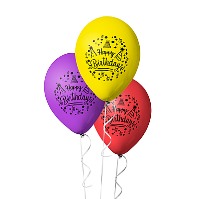 The Magic Balloons- Happy Birthday Balloons- Boy/Girl/husband/wife/men/woman Multicolored Happy Birthday Printed Party/Decoration Balloons, Pack of 30 pcs The Magic Balloons- Happy Birthday Balloons- Boy/Girl/husband/wife/men/woman Multicolored Happy Birthday Printed Party/Decoration Balloons, Pack of 30 pcs