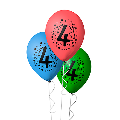 The Magic Balloons- 4 Number Balloons Latex Balloons For Four Number Theme Balloons Pack of 30pcs | Multicolor Balloons Decoration For Birthday Anniversary | Party Supplier The Magic Balloons- 4 Number Balloons Latex Balloons For Four Number Theme Balloons Pack of 30pcs | Multicolor Balloons Decoration For Birthday Anniversary | Party Supplier