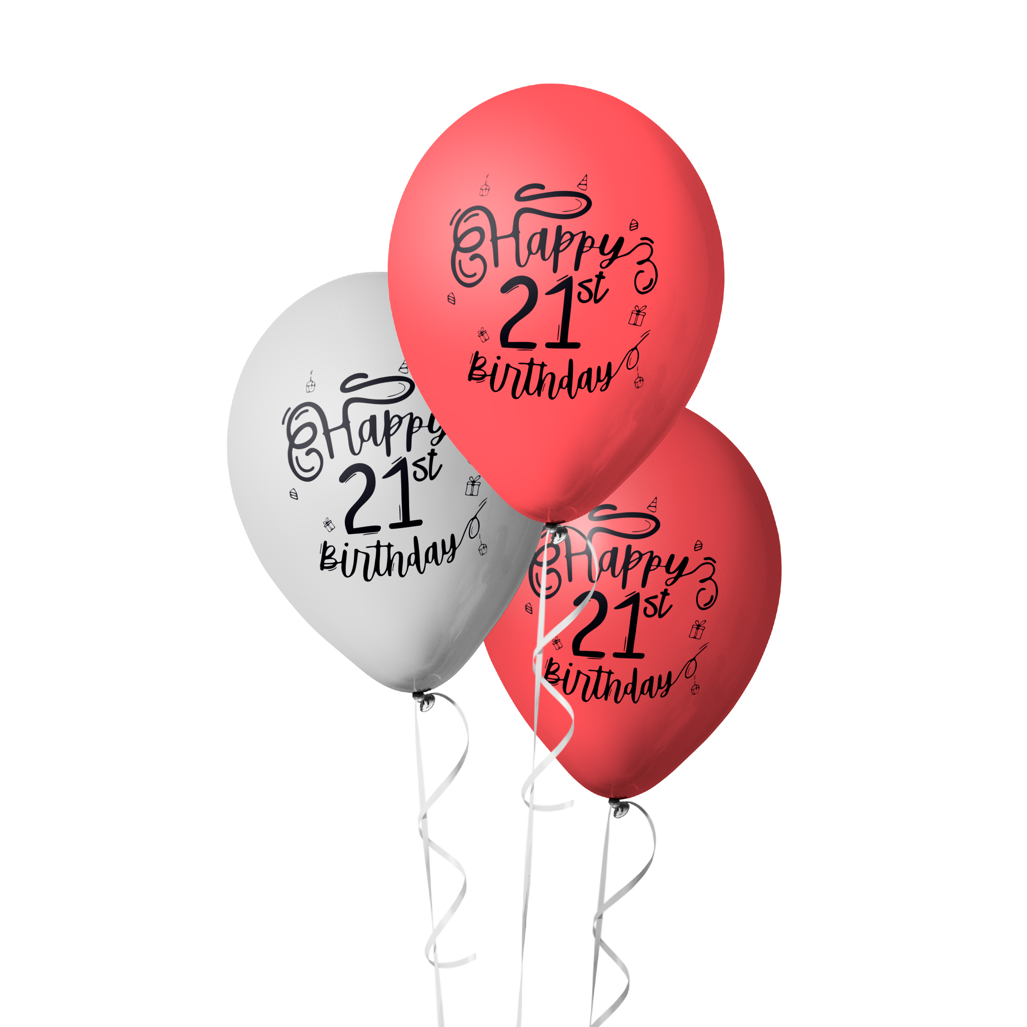 The Magic Balloons Store-Happy Birthday 21st Birthday Decoration balloons-181309