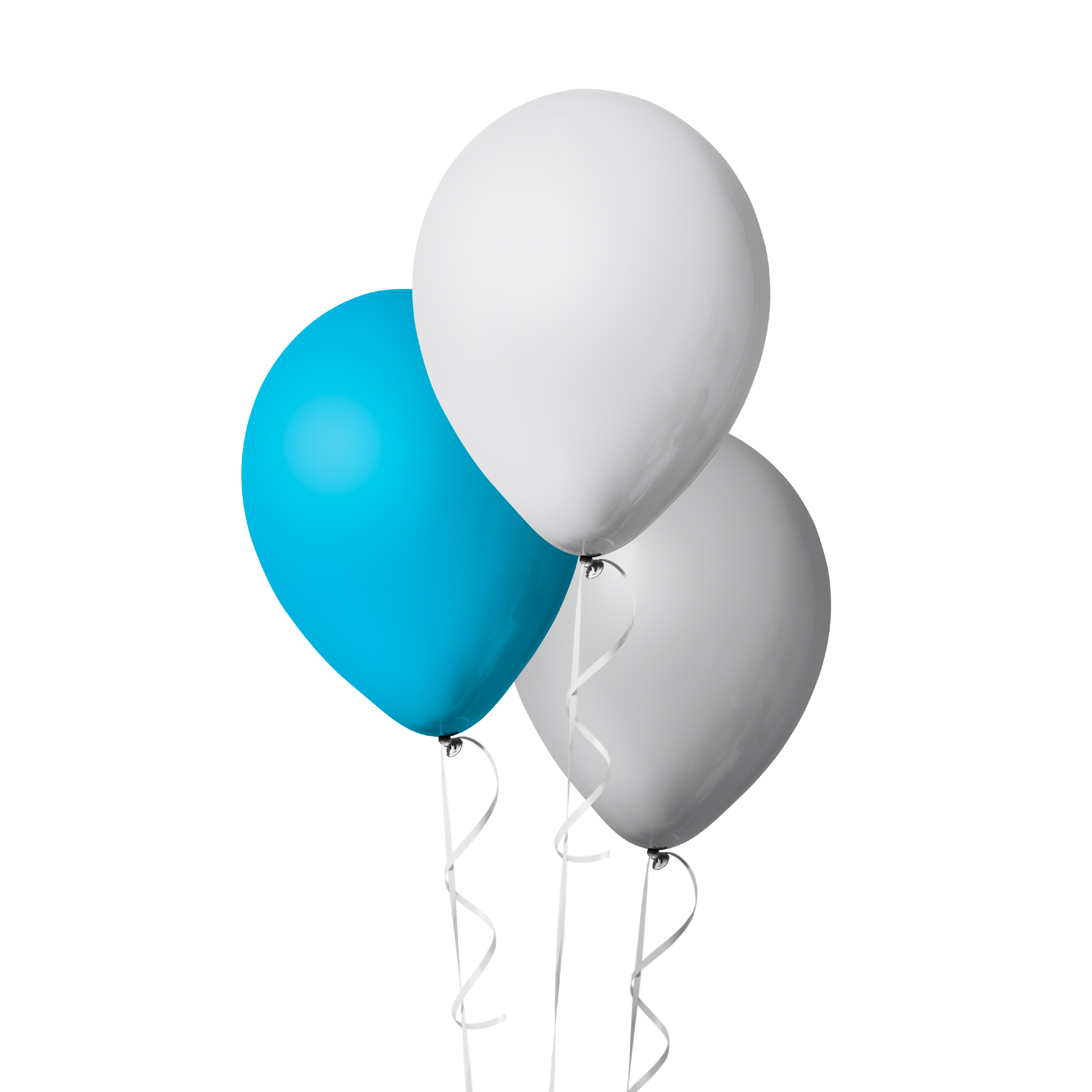 The Magic Balloons Store- Birthday/Wedding /Anniversary/Kids Party Decoration Balloons Pack of 30pcs Plain Blue and White Metallic/Latex Balloons, Supplies Medium size Balloons– 181504