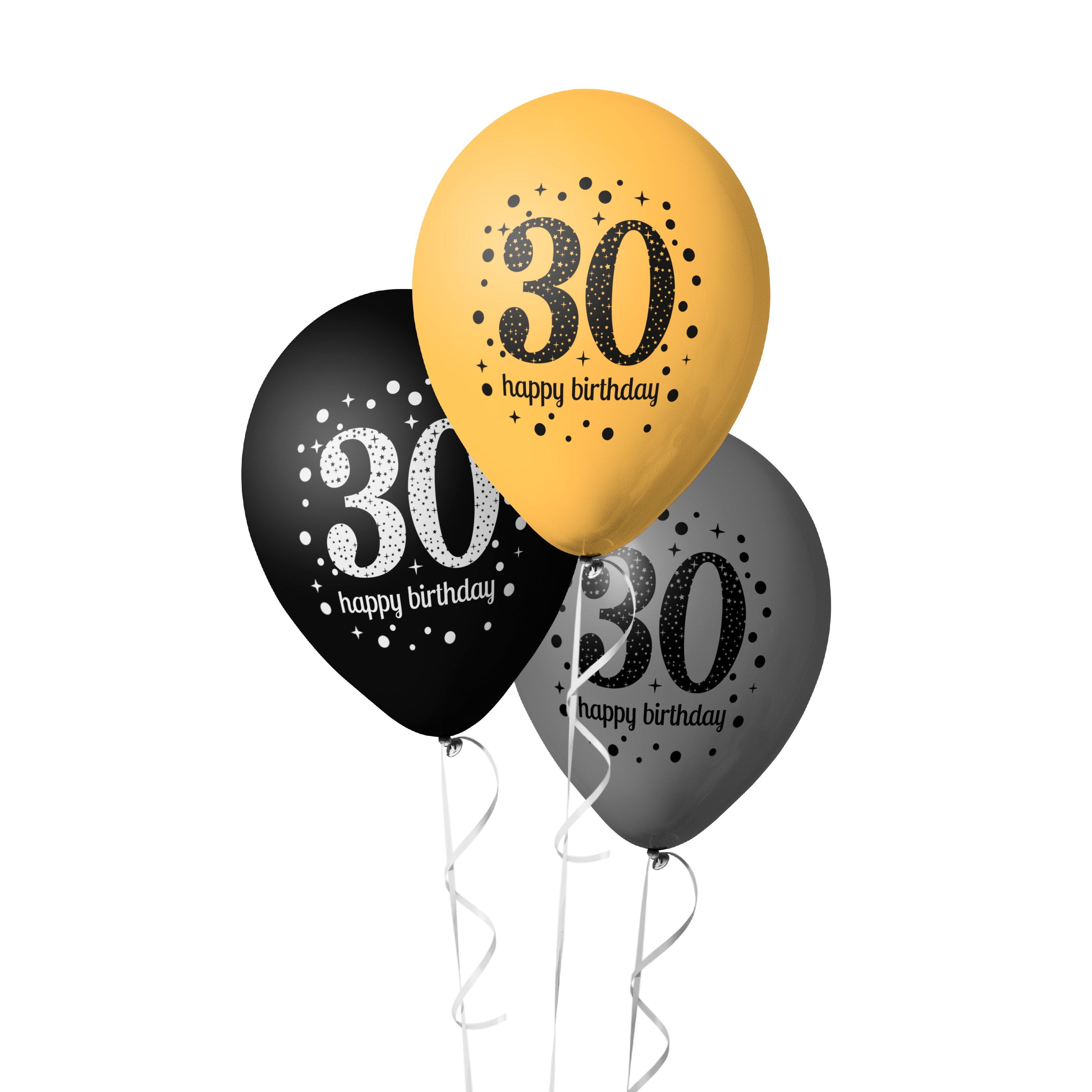 The Magic Balloons- Happy 30th Birthday Balloons pack of 50 pcs-181219 The Magic Balloons- Happy 30th Birthday Balloons pack of 50 pcs-181219
