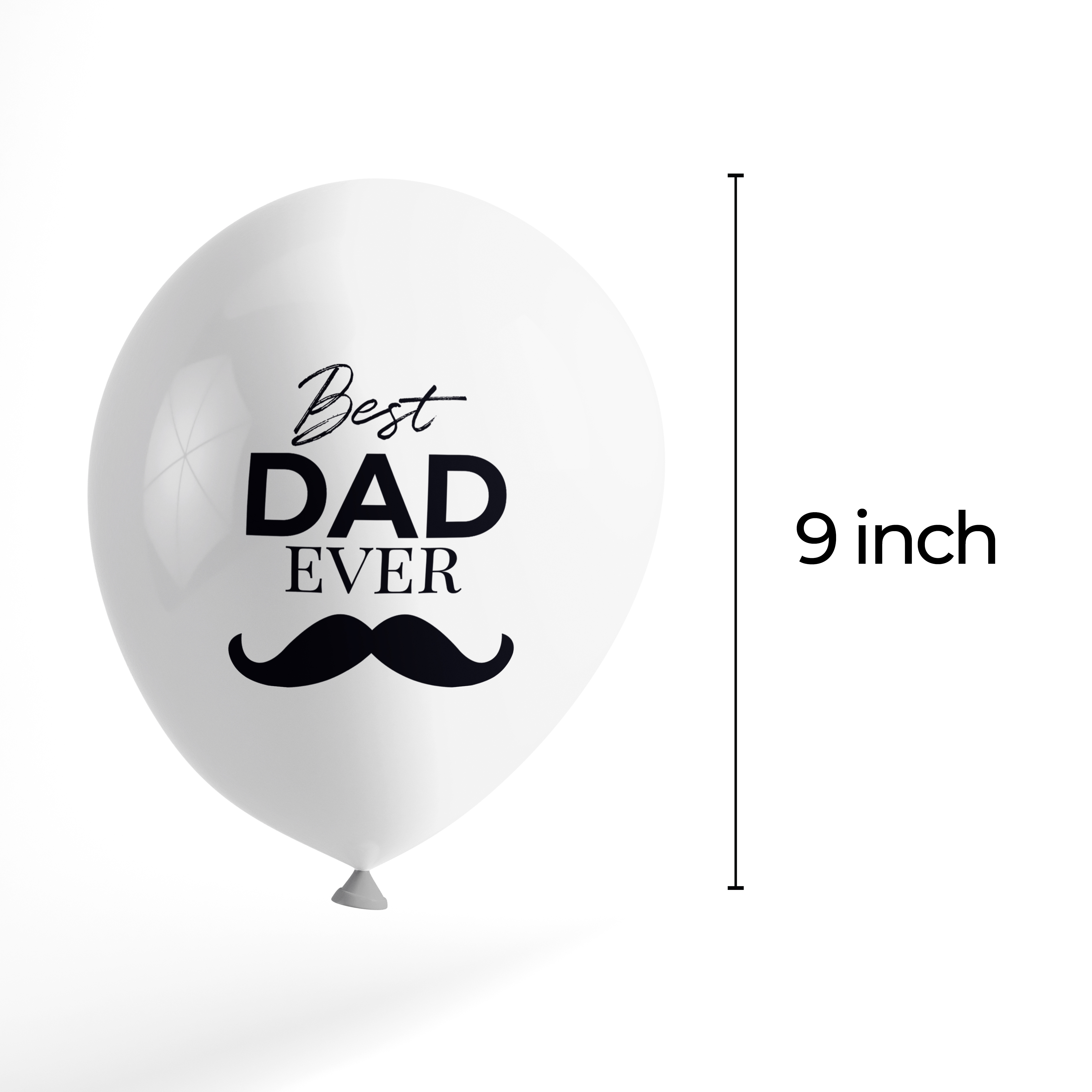 The Magic Balloons- Best Dad Ever Balloons-Party/Decorations. Gold, Metallic Red & Metallic White Balloons- pack of 30