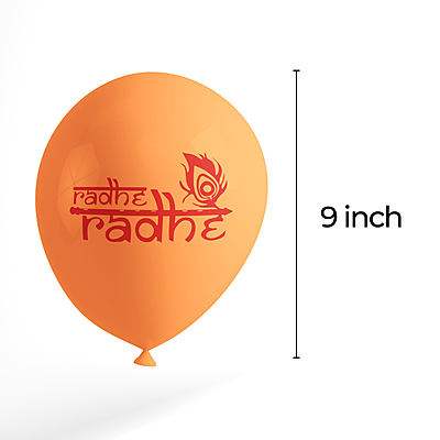 The Magic Balloons- Radhe Radhe Printed balloons for Krishna janmashtami / kishna happy Birthday Latex Balloon with 30 metallic balloon Decoration Janmashtami Celebration pack of 30 pcs-181456 The Magic Balloons- Radhe Radhe Printed balloons for Krishna janmashtami / kishna happy Birthday Latex Balloon with 30 metallic balloon Decoration Janmashtami Celebration pack of 30 pcs-181456