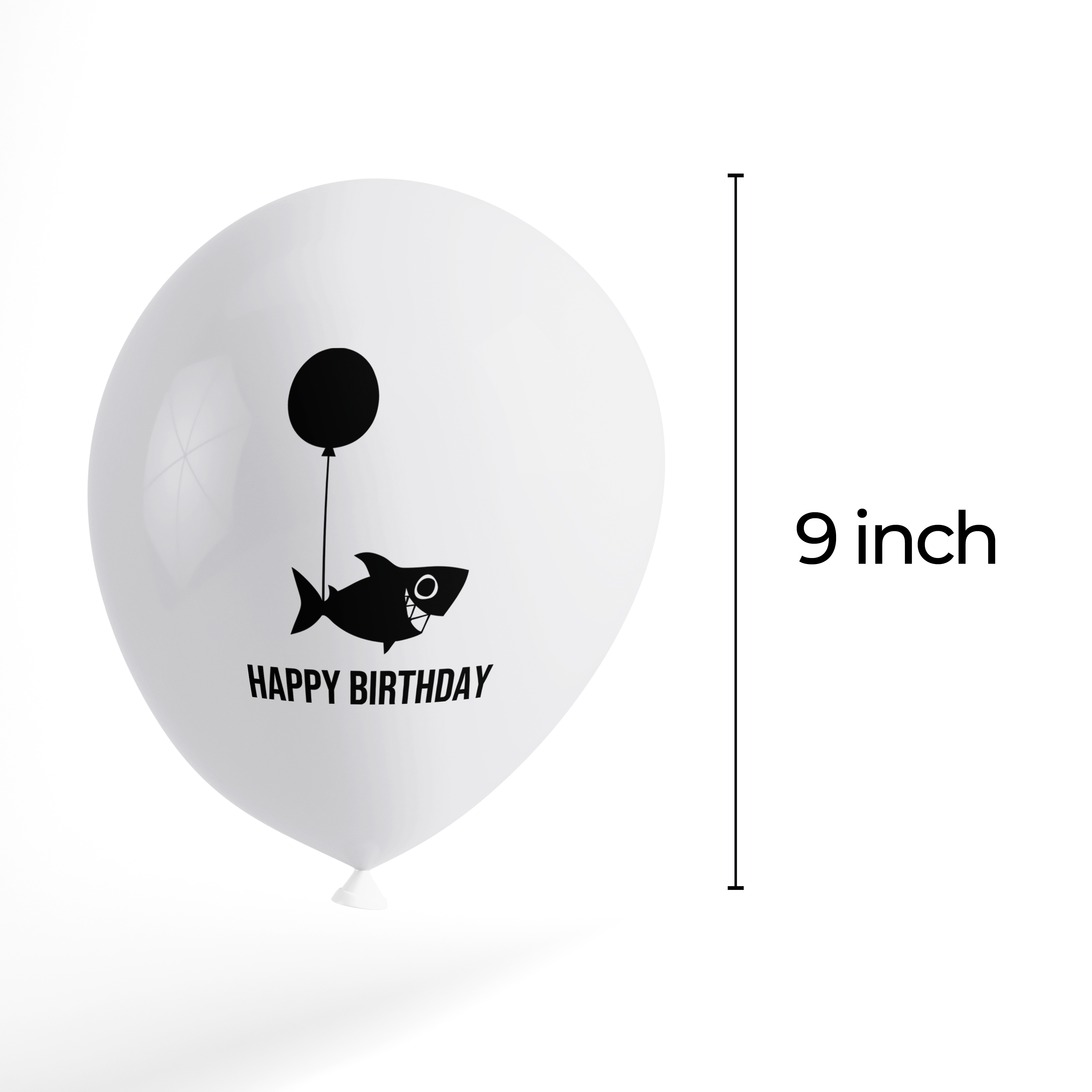 The Magic Balloons Store-Shark theme Happy birthday balloons. Multi colour balloons Shark theme happy birthday balloons party decorations/supplies-181465