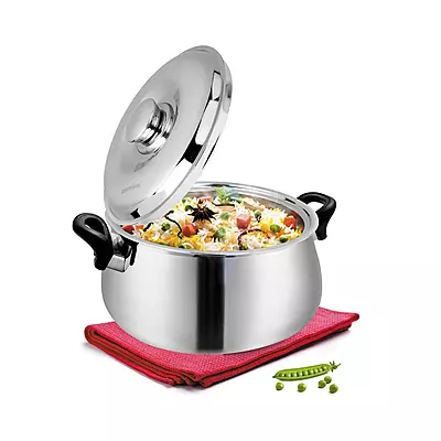 Signora ware Hot Delight Casserole With Handle ,Steel Lid, 2.1 Liter