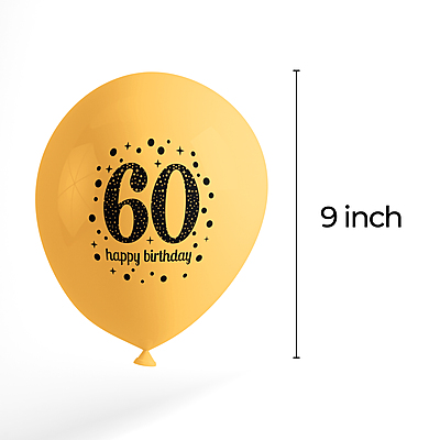 The Magic Balloons- Make Your 60th Birthday Celebration Extra Special With Our Combo Kit Of 30pcs Printed Balloons And A Banner Pack Of 31pcs The Magic Balloons- Make Your 60th Birthday Celebration Extra Special With Our Combo Kit Of 30pcs Printed Balloons And A Banner Pack Of 31pcs