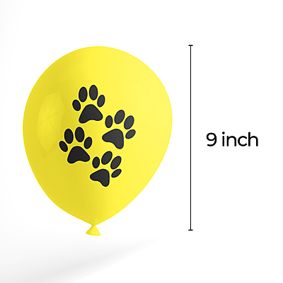 The Magic Balloons - Dog Theme Birthday Balloons Latex Balloons With 1 Banner For Dog Birthday Party Pack of 21pcs With Dog Print and Paw Print Perfect For Dog and Dog Lovers Party Suppliers