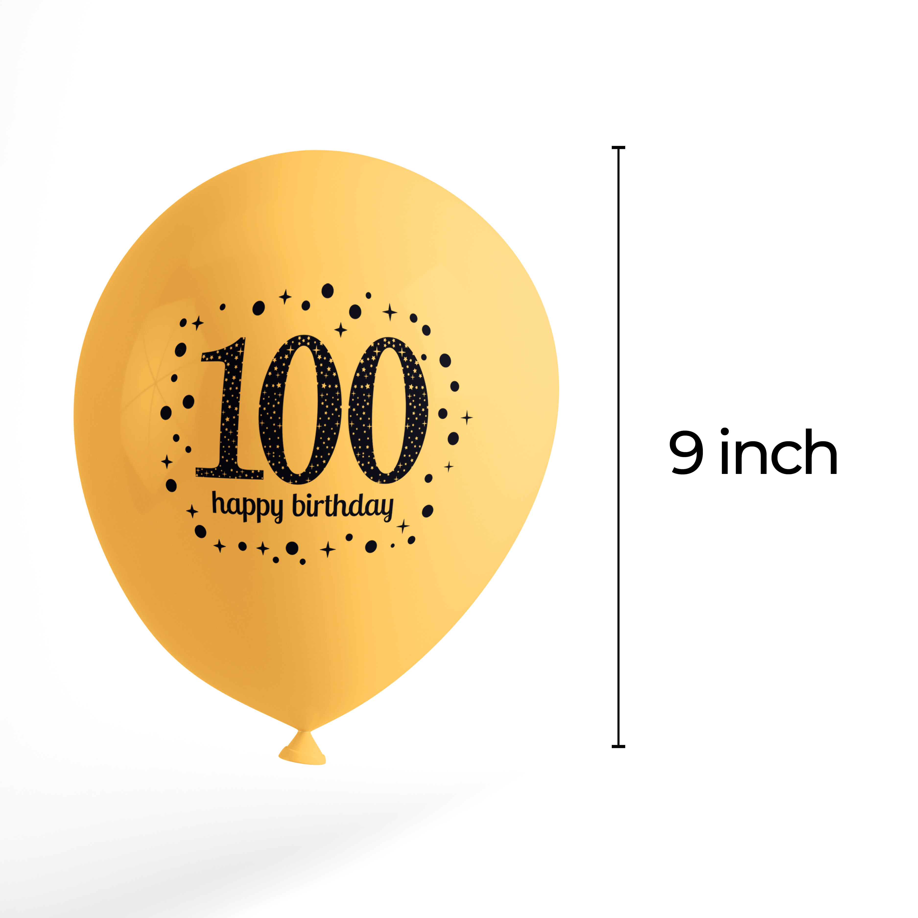 The Magic Balloons - Happy 100th Birthday Combo kit Of 30pcs Printed Balloons and 1 Banner Pack of 31pcs