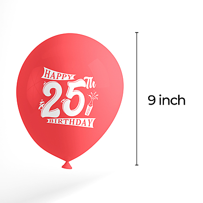 Make Your 25th Birthday Celebration Extra Special With Our Combo Kit Of 30pcs Printed Balloons And A Banner Pack Of 31pcs Make Your 25th Birthday Celebration Extra Special With Our Combo Kit Of 30pcs Printed Balloons And A Banner Pack Of 31pcs