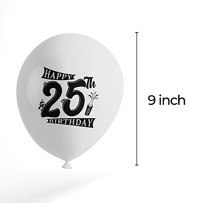 Make Your 25th Birthday Celebration Extra Special With Our Combo Kit Of 30pcs Printed Balloons And A Banner Pack Of 31pcs Make Your 25th Birthday Celebration Extra Special With Our Combo Kit Of 30pcs Printed Balloons And A Banner Pack Of 31pcs