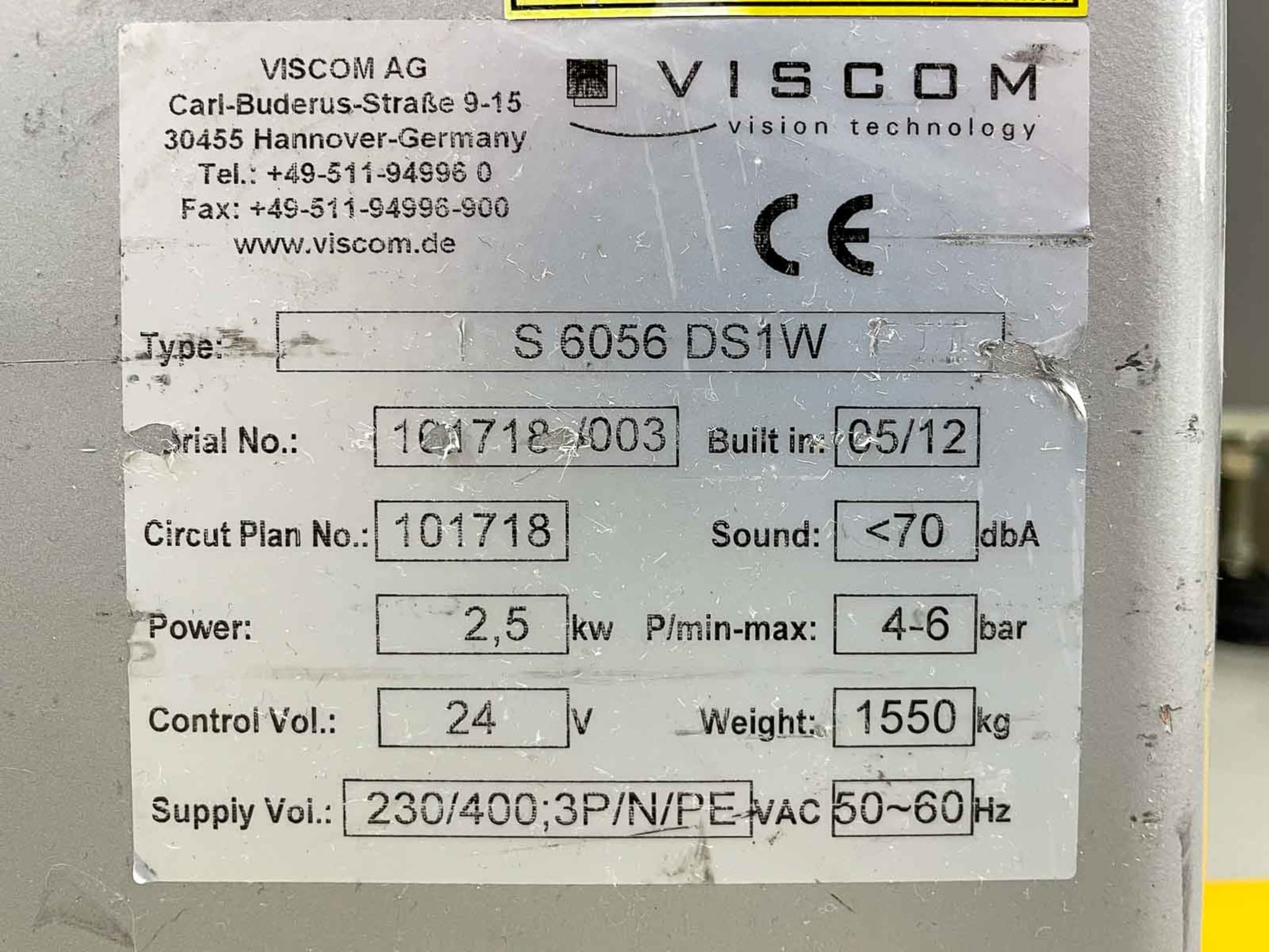 AOI System VISCOM, S6056 DS1W, year 2012, SKU106 AOI System VISCOM, S6056 DS1W, year 2012, SKU106