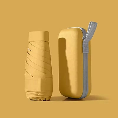 Square Anti UV Small Mini Six-fold Pocket Umbrella Foldable Umbrella With Zipper Hard Case Square Anti UV Small Mini Six-fold Pocket Umbrella Foldable Umbrella With Zipper Hard Case