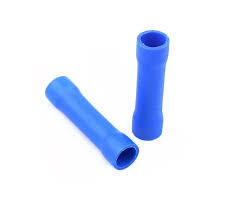 BV-2 Insulated Straight Butt Connector Electrical Wire Crimp Terminals (Pack of 10) BLUE for (1.5-2.5 sqmm)