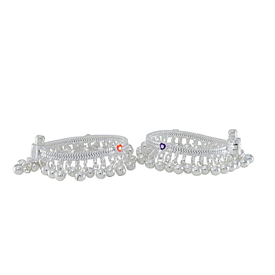 silver anklets for 6 month baby girl (1002)