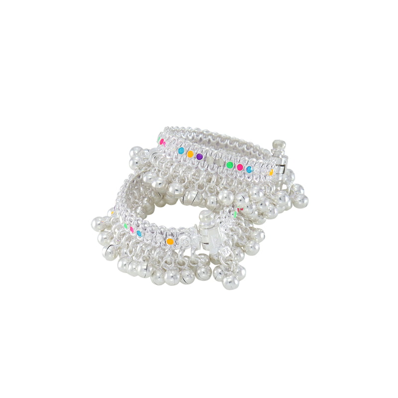 silver anklets salangai/ payal for 1 year baby girl silver anklets salangai/ payal for 1 year baby girl