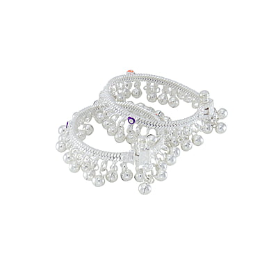 silver anklets for 6 month baby girl (1002) silver anklets for 6 month baby girl (1002)