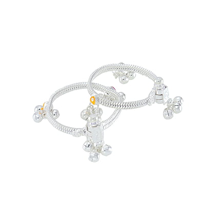 silver anklets for 1 year baby girl (1001) silver anklets for 1 year baby girl (1001)
