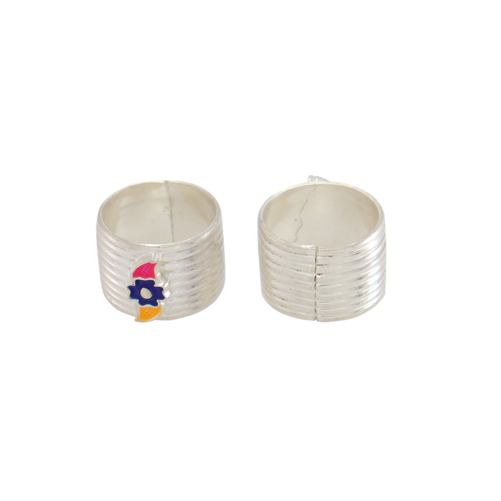 Enamel Floral Adjustable Toe Ring Enamel Floral Adjustable Toe Ring