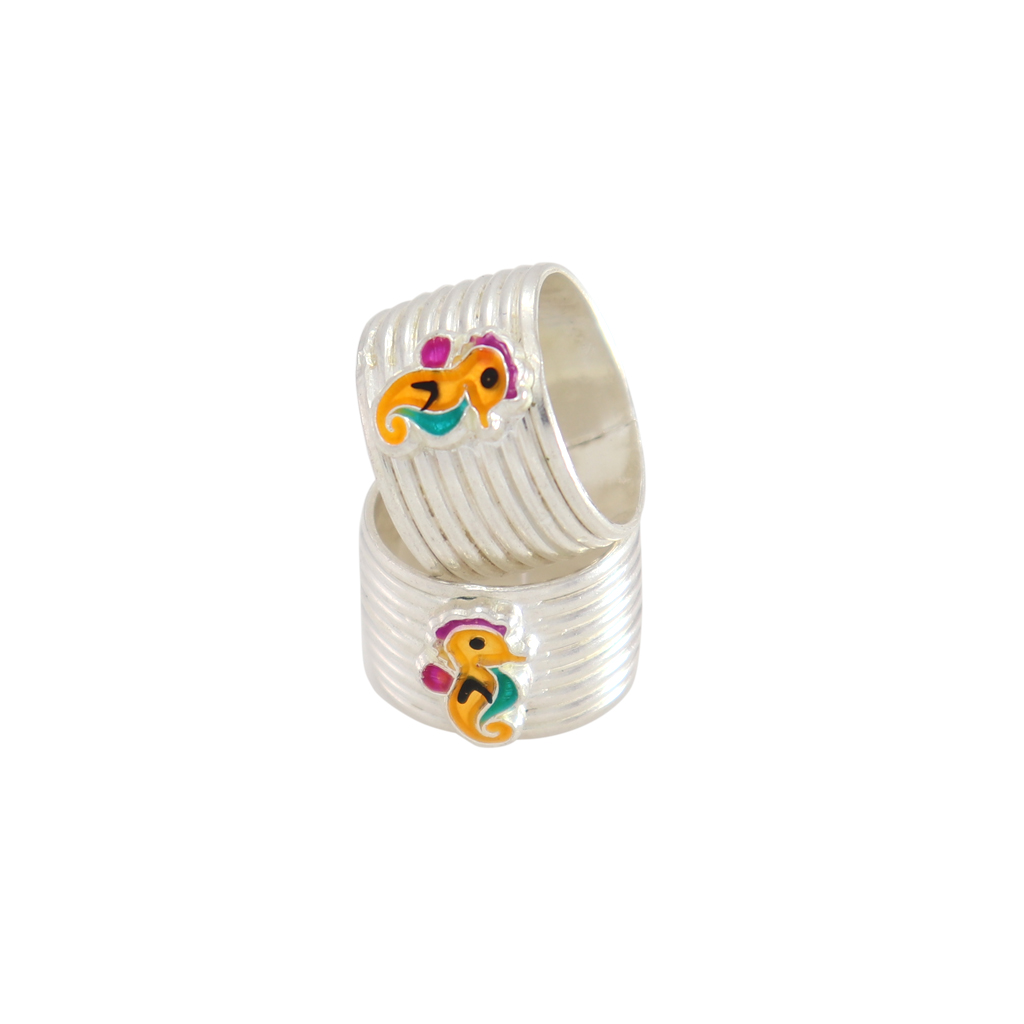 Enamel Birds Design Adjustable Toe Ring Enamel Birds Design Adjustable Toe Ring