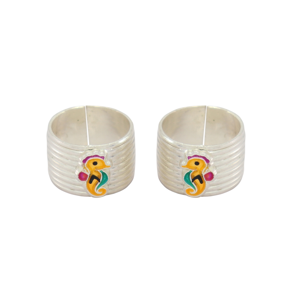 Enamel Birds Design Adjustable Toe Ring Enamel Birds Design Adjustable Toe Ring