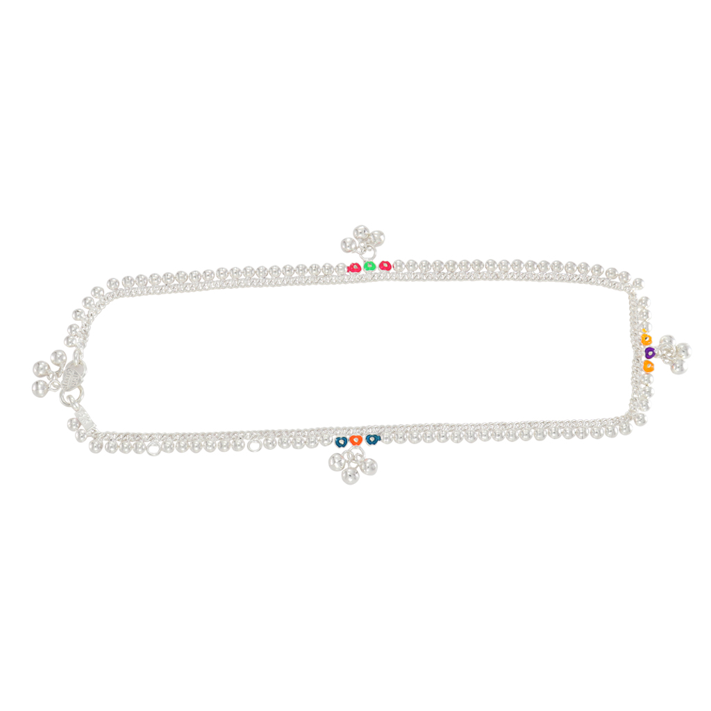 Silver Arunal Hipchain for Baby – Traditional Waist Chain Silver Arunal Hipchain for Baby – Traditional Waist Chain