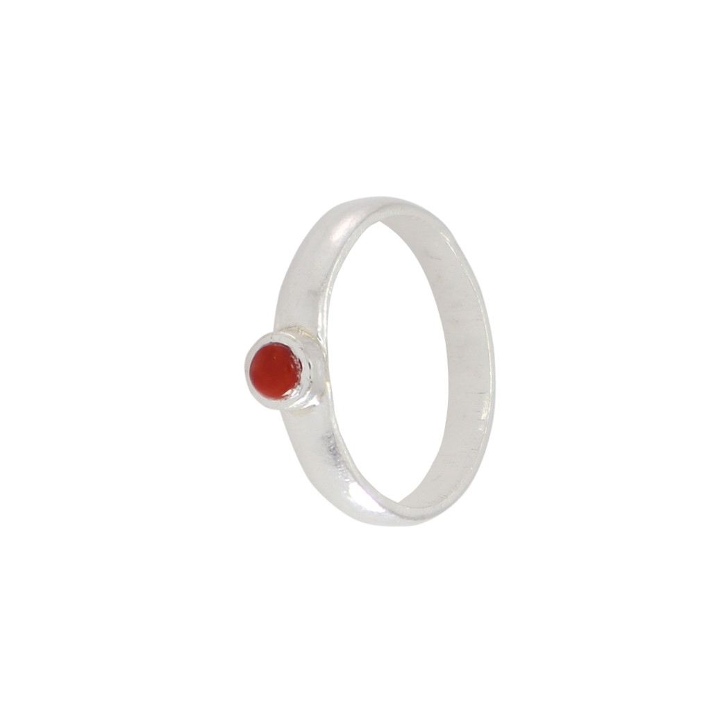 925 Silver Red Stone Ring – Elegant Finger Ring 925 Silver Red Stone Ring – Elegant Finger Ring
