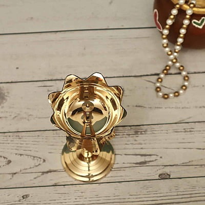 Traditional Brass Lotus Stand Diya / Kamal Stand Deepak in Sizes Traditional Brass Lotus Stand Diya / Kamal Stand Deepak in Sizes