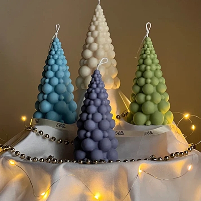 Silicon Mold Candle Bubble Tree