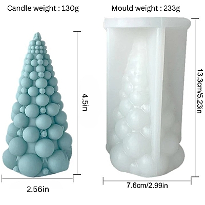 Silicon Mold Candle Bubble Tree