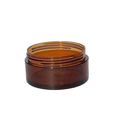 Acrylic San Jar Amber + White Inner + Black Cap - 25g Acrylic San Jar Amber + White Inner + Black Cap - 25g