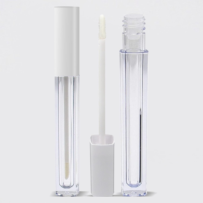 Lipstick - SQUARE - White Cap - 3.2ml - Tall Container - Acrylic Lipstick - SQUARE - White Cap - 3.2ml - Tall Container - Acrylic