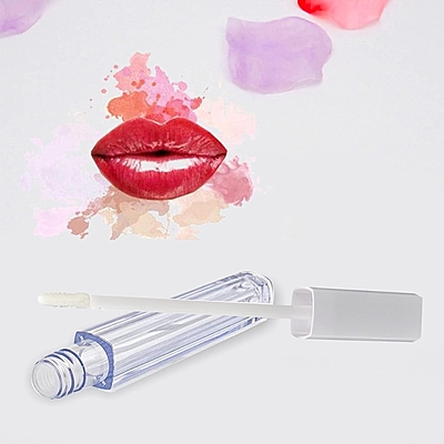 Lipstick - SQUARE - White Cap - 3.2ml - Tall Container - Acrylic Lipstick - SQUARE - White Cap - 3.2ml - Tall Container - Acrylic