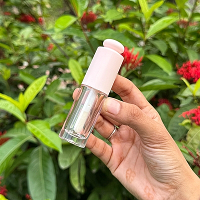 Lipstick - KOREAN POP UP - PINK Cap - 5.5ml - Short FAT Container - Acrylic