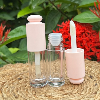 Lipstick - KOREAN POP UP - PINK Cap - 5.5ml - Short FAT Container - Acrylic
