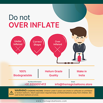 The Magic Balloons-I Love U Printed Red Heart Shape Latex Balloons Pack Of 10-181412