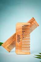 Neem Dual Comb | Hairfall & Dandruff Control/ Eco-Friendly, Anti-Static, Natural Hair Care || Dual-Sided Comb, Natural Neem Wood