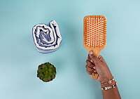 Bamboo Bristles Paddle Hairbrush | Detangling Hair Brush Comb for Men & Women | Natural Bamboo Bristles For Growth & Anti-Static