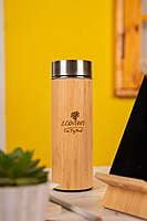 Bamboo Water Bottle | Thermos Bamboo Flask | Hot & Cold | Unique & Stylish Bottle for Office Gym Travel