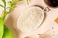 100% Natural Natural Sun Dried Bath Loofah | Body Sponge and Scrubber for Men and Women | Eco-Friendly | Biodegradable | Organic Exfoliating Luffa Scrubber