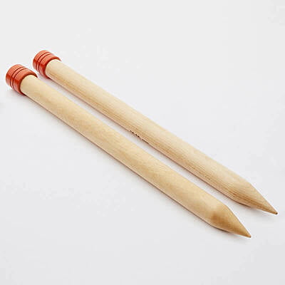 Jumbo single pointed wooden knitting needle (20mm) Jumbo single pointed wooden knitting needle (20mm)