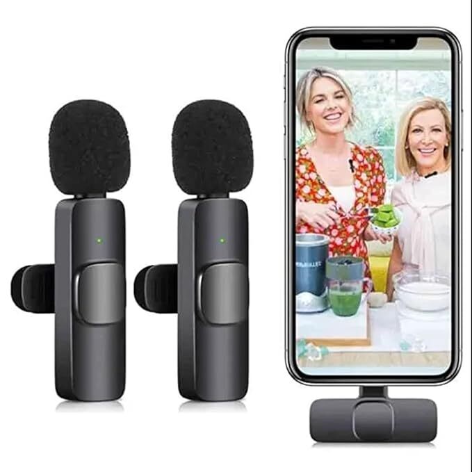 K9 Dual Collar Mic For Android Type C Supported Microphone K9 Dual Collar Mic For Android Type C Supported Microphone