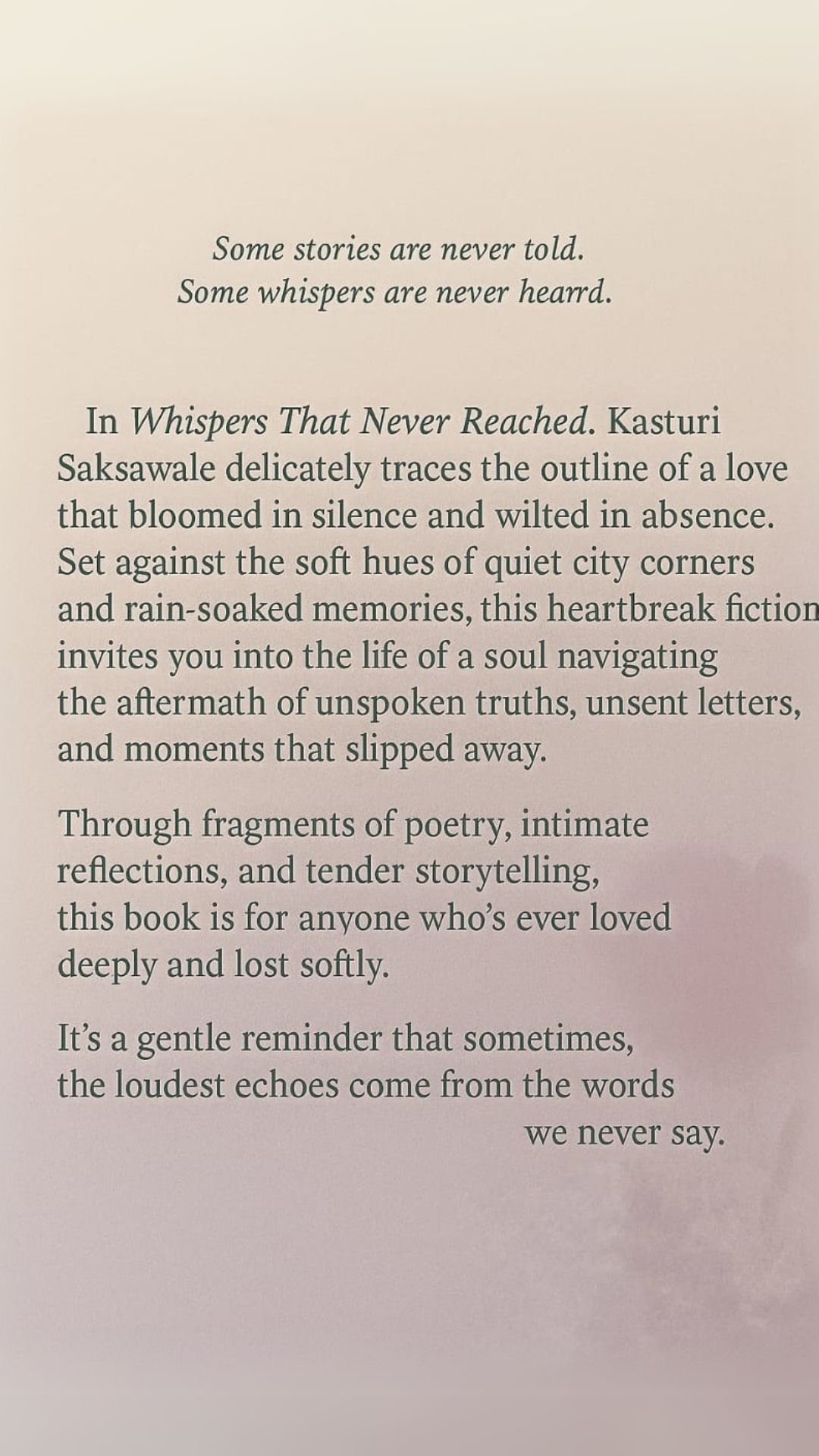 Whispers That Never Reached Whispers That Never Reached