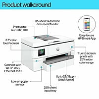 HP OJ PRO 9720 WF MFP Printer HP OJ PRO 9720 WF MFP Printer