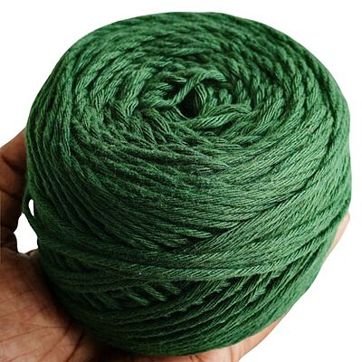 Cotton Yarn 8 Ply Bottle Green