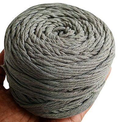 Cotton Yarn 8 Ply-Grey