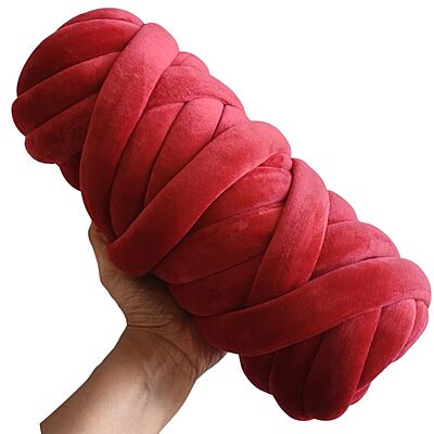 Jumbo Arm Knitting Yarn 27mm- 76 Maroon