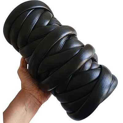 Jumbo Arm Knitting Yarn Metallic- 14 Pearl Black