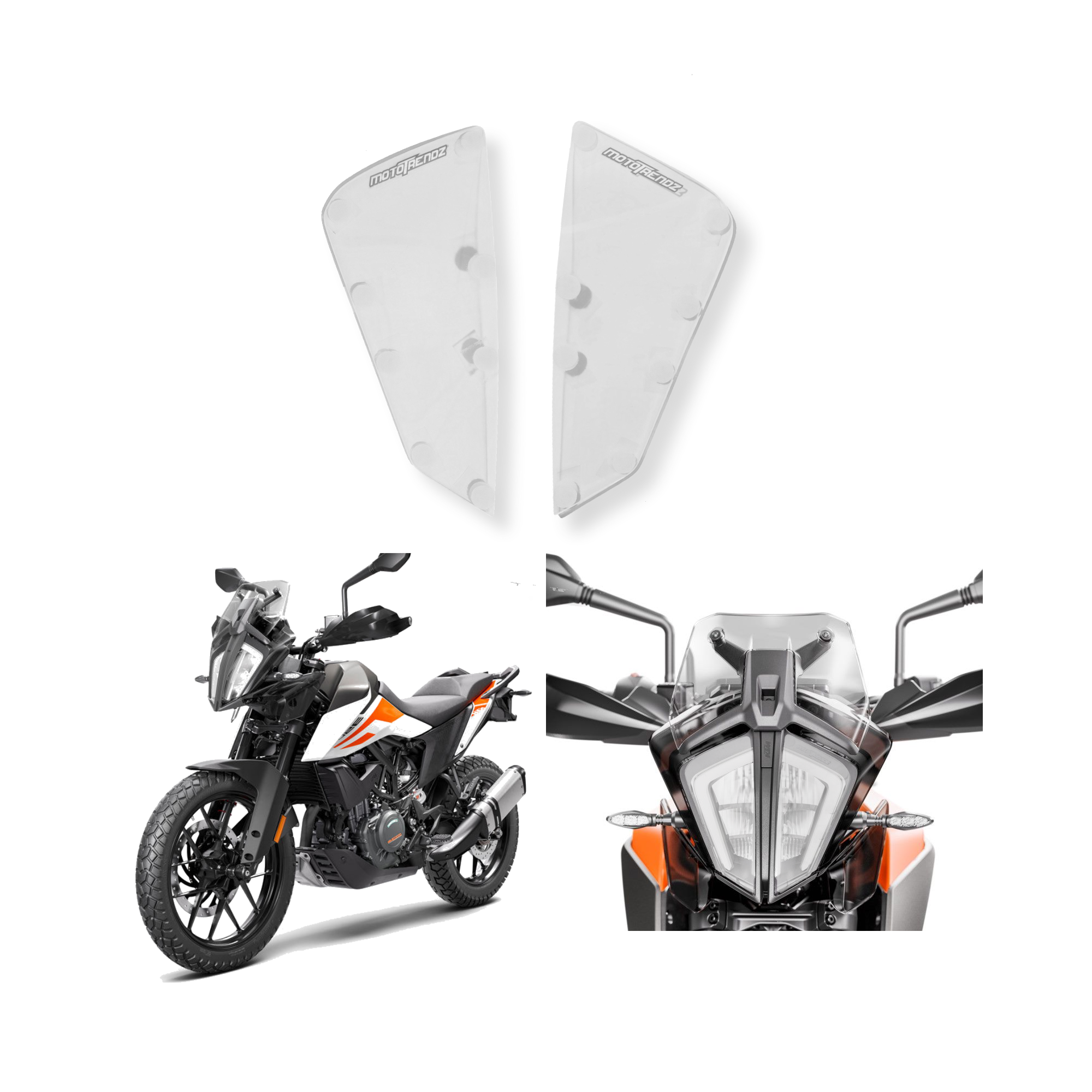 MotoTrendz Headlight Screen Protector for KTM 390 Adventure