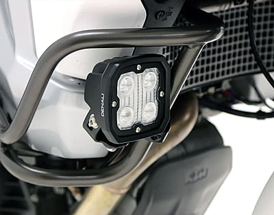 Denali Electronics Driving Light Mount - Articulating Bar Clamp 21mm-29mm, Black Denali Electronics Driving Light Mount - Articulating Bar Clamp 21mm-29mm, Black
